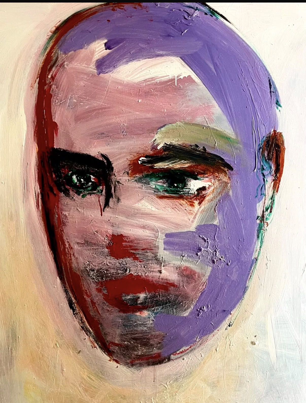 Face with Violet Sweep